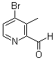 structure of CAS# 886372-15-2, 4-Bromo-3-methylpyridine-2-carboxaldehyde