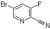 structure of CAS# 886373-28-0, 5-Bromo-3-fluoropyridine-2-carbonitrile