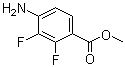 结构式 CAS# 886497-08-1, 4-氨基-2,3-二氟苯甲酸甲酯
