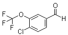 structure of CAS# 886499-59-8, 4-Chloro-3-(trifluoromethoxy)benzaldehyde;3-(Trifluoromethoxy)-4-chlorobenzaldehyde; 4-Chloro-3-trifluoromethoxybenzaldehyde