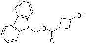 结构式 CAS# 886510-13-0, 1-Fmoc-3-羟基氮杂环丁烷; 3-羟基氮杂环丁烷-1-羧酸芴-9-甲基酯
