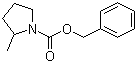 结构式 CAS# 886576-75-6, 2-甲基-1-吡咯烷甲酸苄酯