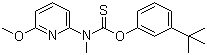 structure of CAS# 88678-67-5, Pyributicarb;O-3-tert-Butylphenyl (6-methoxy-2-pyridyl)(methyl)thiocarbamate; N-(6-Methoxy-2-pyridyl)-N-methylthiocarbamic acid O-3-tert-butylphenyl ester