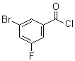 结构式 CAS# 887266-90-2, 3-溴-5-氟苯甲酰氯