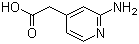 2-Amino-4-pyridineacetic acid molecular structure (CAS 887580-47-4)