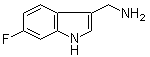 structure of CAS# 887582-19-6, 6-Fluoro-1H-indole-3-methanamine