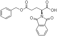 结构式 CAS# 88784-33-2, (S)-2-(1,3-二氧代-1,3-二氢异吲哚-2-基)戊二酸-5-苄酯