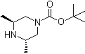 结构式 CAS# 888327-50-2, (3S,5S)-3,5-二甲基-1-哌嗪羧酸叔丁酯