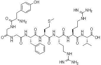 structure of CAS# 88866-92-6, 8-L-Valineadrenorphin (human);Metorphacid