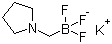 structure of CAS# 888711-53-3, Potassium trifluoro[(pyrrolidin-1-yl)methyl]borate;Trifluoro(1-pyrrolidinylmethyl)borate(1-) potassium