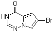 6-Bromopyrrolo[2,1-f][1,2,4]triazin-4(1H)-one molecular structure (CAS 888721-83-3)