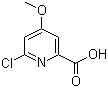 结构式 CAS# 88912-21-4, 6-氯-4-甲氧基吡啶-2-甲酸