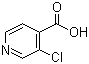 structure of CAS# 88912-27-0, 3-Chloroisonicotinic acid;3-Chloropyridine-4-carboxylic acid