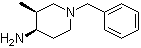 cis-3-Methyl-1-(phenylmethyl)-4-piperidinamine molecular structure (CAS 88915-34-8)