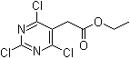 2,4,6-Trichloro-5-pyrimidineacetic acid ethyl ester molecular structure (CAS 889944-72-3)