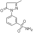 3-(4,5-二氢-3-甲基-5-氧代-1H-吡唑-1-基)苯磺酰胺分子结构 (CAS 89-29-2)
