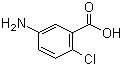 5-Amino-2-chlorobenzoic acid molecular structure (CAS 89-54-3)
