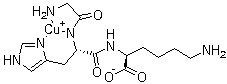 structure of CAS# 89030-95-5, GHK Copper;[N2-(N-Glycyl-L-histidyl)-L-lysinato(2-)]copper