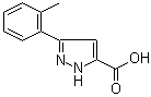 3-(2-Methylphenyl)-1H-pyrazole-5-carboxylic acid molecular structure (CAS 890621-41-7)