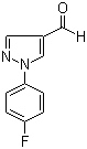 结构式 CAS# 890652-03-6, 1-(4-氟苯基)-1H-吡唑-4-甲醛