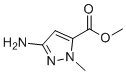 Methyl 3-amino-1-methyl-1H-pyrazole-5-carboxylate molecular structure (CAS 89088-56-2)