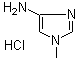 结构式 CAS# 89088-69-7, 1-甲基-1H-咪唑-4-胺单盐酸盐