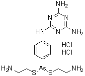 Melarsomine dihydrochloride molecular structure (CAS 89141-50-4)