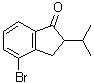 4-溴-2,3-二氢-2-异丙基-1H-茚-1-酮分子结构 (CAS 892575-08-5)