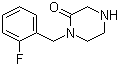 结构式 CAS# 893747-85-8, 1-(2-氟苄基)哌嗪-2-酮