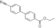 结构式 CAS# 89409-89-2, 4'-氰基-[1,1'-联苯]-4-羧酸乙酯