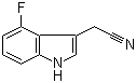 4-Fluoroindole-3-acetonitrile molecular structure (CAS 89434-04-8)