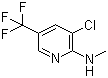结构式 CAS# 89810-01-5, 3-氯-N-甲基-5-(三氟甲基)吡啶-2-胺