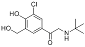 structure of CAS# 898542-80-8, Salbutamol EP Impurity K;Chloroalbuterone;2-(tert-butylamino)-1-[3-chloro-4-hydroxy-5-(hydroxymethyl)phenyl]ethanone