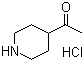 1-(4-Piperidinyl)ethanone hydrochloride molecular structure (CAS 89895-06-7)