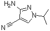 3-Amino-1-isopropyl-1H-pyrazole-4-carbonitrile molecular structure (CAS 89897-29-0)