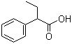 2-苯基丁酸分子结构 (CAS 90-27-7)