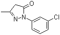 1-(3-Chlorophenyl)-3-methyl-2-pyrazolin-5-one molecular structure (CAS 90-31-3)