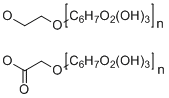 Carboxymethyl hydroxyethyl cellulose molecular structure (CAS 9004-30-2)