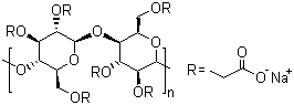 structure of CAS# 9004-32-4, Carboxymethyl cellulose sodium salt ;Cellulose carboxymethyl ether sodium salt; CMC sodium salt