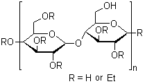 structure of CAS# 9004-57-3, Ethyl cellulose