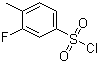 3-Fluoro-4-methylbenzenesulfonyl chloride molecular structure (CAS 90260-13-2)