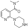 structure of CAS# 902836-08-2, N,N-Dimethyl-2-(1-piperazinyl)-3-pyridinecarboxamide