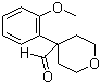 structure of CAS# 902836-57-1, Tetrahydro-4-(2-methoxyphenyl)-2H-pyran-4-carboxaldehyde