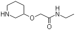 structure of CAS# 902836-75-3, N-Ethyl-2-(3-piperidinyloxy)acetamide