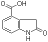 结构式 CAS# 90322-37-5, 2-吲哚酮-4-羧酸