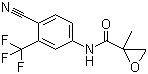 N-[4-氰基-3-(三氟甲基)苯基]甲基环氧丙烯酰胺分子结构 (CAS 90357-51-0)