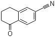 结构式 CAS# 90401-84-6, 6-氰基-1-四氢萘酮