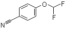 structure of CAS# 90446-25-6, 4-(Difluoromethoxy)benzonitrile