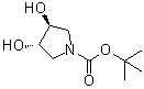 (3S,4S)-tert-Butyl 3,4-dihydroxypyrrolidine-1-carboxylate molecular structure (CAS 90481-33-7)