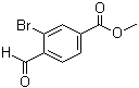 结构式 CAS# 90484-53-0, 3-溴-4-甲酰基苯甲酸甲酯